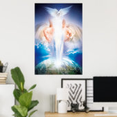 Christelijke wandkunst - HOLY SPIRIT Poster (Thuiskantoor)
