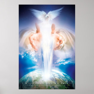 Christelijke wandkunst - HOLY SPIRIT Poster