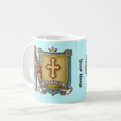 Christelijke Warrior voor God Koffiemok (Voorkant links)