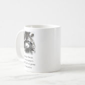 Christelijke waskamer Was uw handen Raccoon Koffiemok (Voorkant links)