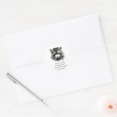 Christelijke waskamer Was uw handen Raccoon Ronde Sticker (Envelop)