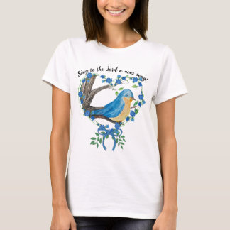 Christelijke Waterverf Bluebird T-shirt