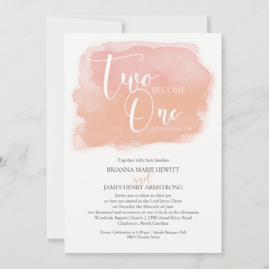 Christelijke Waterverf Coral Shades Kaart (Voorkant)