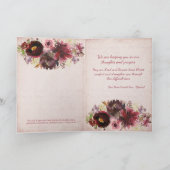 Christelijke Waterverf Floral gepersonaliseerde sy Kaart (Binnen)