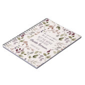 Christelijke Waterverf Herfst bladpatroonschrift Notitieboek (Linkerzijde)