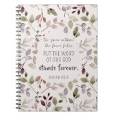 Christelijke Waterverf Herfst bladpatroonschrift Notitieboek (Voorkant)