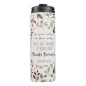 Christelijke Waterverf Herfst bladpatroonschrift Thermosbeker (Voorkant)