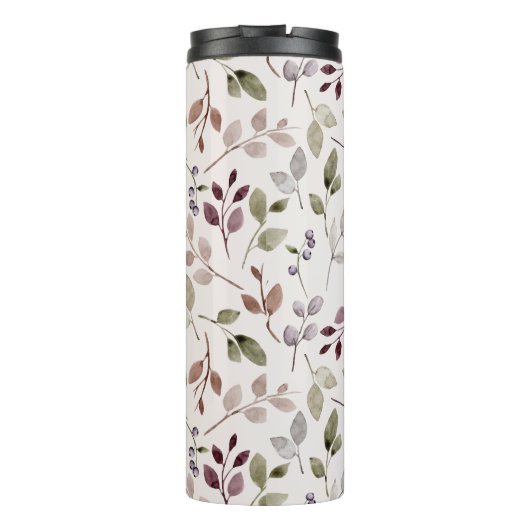 Christelijke Waterverf Herfst bladpatroonschrift Thermosbeker (Achterkant)