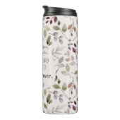 Christelijke Waterverf Herfst bladpatroonschrift Thermosbeker (Geroteerd rechts)