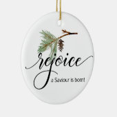 Christelijke Waterverf Kerst Ornament Keramiek (Rechts)