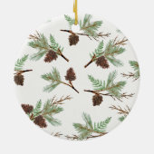 Christelijke Waterverf Kerst Ornament Keramiek (Achterkant)