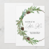 Christelijke Waterverf kerstKaart (Voorkant / Achterkant)