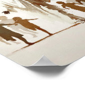 Christelijke Waterverf muurkunst laat de kinderen Poster (Hoek)