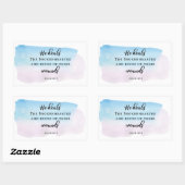 Christelijke waterverf Psalms Bijbelprijsaanduidin Rechthoekige Sticker (Vel)