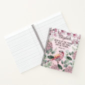 Christelijke Waterverf van scripts Naam Vogelbloem Notitieboek (Binnen)