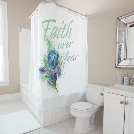 Christelijke Waterverf van vrouwen: Vertrouwen ove Douchegordijn (In situ)