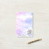 Christelijke Waterverf Zing naar Lord Pink Bird Post-it® Notes (Op bureau)