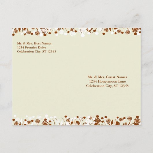 Christelijke weddenschap tussen de aarde en de lie uitnodiging briefkaart (Achterkant)