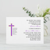 Christelijke weddenschapskoord Drie strengen Uitno Kaart (Staand voorkant)