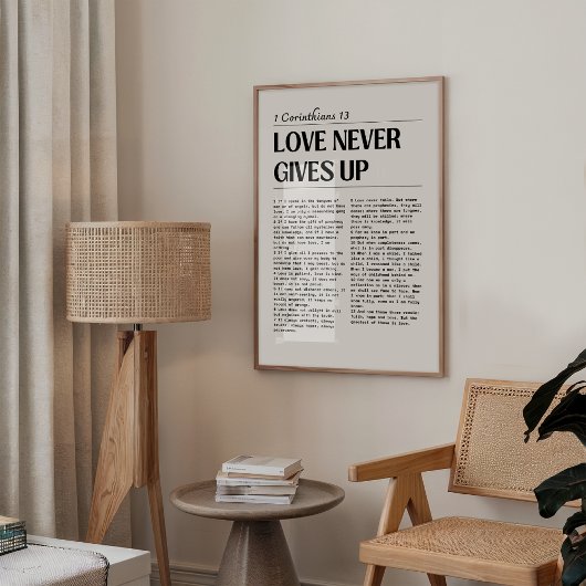 Christelijke Wedding Scripture Art Poster