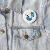 Christelijke wereld ronde button 5,7 cm (In situ)