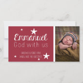 Christelijke Whimsical Stars Kaart voor Kerstmis f (Voorkant)