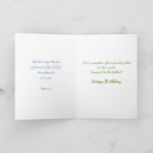 Christelijke wilde bloemen Birthday Kaart (Binnen)