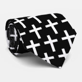 Christelijke witte, aanpasbare achtergrond stropdas (Opgerold)