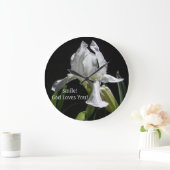 Christelijke witte iris glimlach! God houdt van je Grote Klok (Huis)