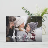 Christelijke wonderen van zijn liefdeskerst feestdagenkaart (Staand voorkant)