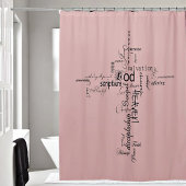Christelijke woorden douchegordijn