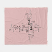 Christelijke woorden fleece deken (Voorkant (Horizontaal))