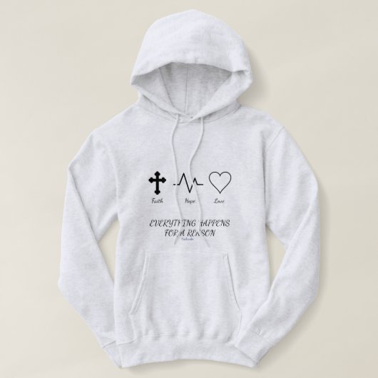 Christelijke woorden hoodie (Design voorkant)