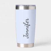 Christelijke woorden kruisen gepersonaliseerd geïsoleerde drinkbeker (Achterkant)