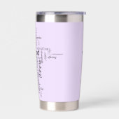 Christelijke woorden kruisen gepersonaliseerd geïsoleerde drinkbeker (Links)