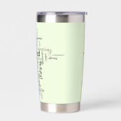 Christelijke woorden kruisen gepersonaliseerd geïsoleerde drinkbeker (Links)