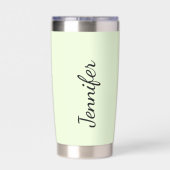 Christelijke woorden kruisen gepersonaliseerd geïsoleerde drinkbeker (Achterkant)