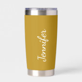 Christelijke woorden kruisen gepersonaliseerd geïsoleerde drinkbeker (Achterkant)