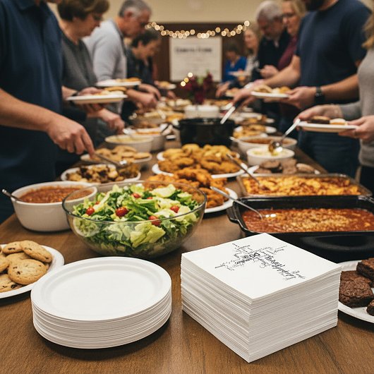 Christelijke woorden kruislingse doekjes servet