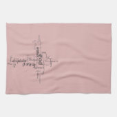 Christelijke woorden theedoek (Horizontaal)