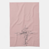 Christelijke woorden theedoek (Verticaal)