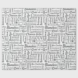 Christelijke woorden van bevestiging cadeaupapier