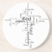 Christelijke woorden zandsteen onderzetter (Voorkant)