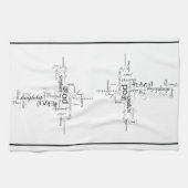 Christelijke woordhanddoek theedoek (Horizontaal)