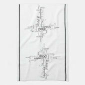 Christelijke woordhanddoek theedoek (Verticaal)