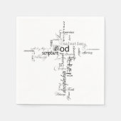 Christelijke woordkruising servetten (Voorkant)