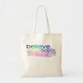 Christelijke woordwolk tote bag (Voorkant)