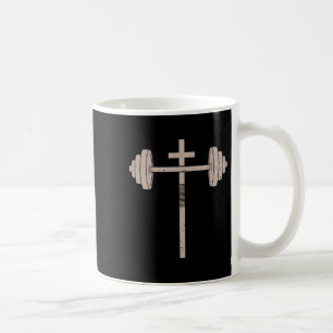 Christelijke Workout Dumbbell Kruis Barbell Gym Je Koffiemok