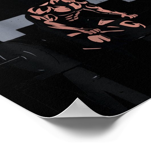 Christelijke Workout Jezus Christus Heeft Mijn Lev Poster (Hoek)