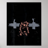 Christelijke Workout Jezus Christus Heeft Mijn Lev Poster (Voorkant)